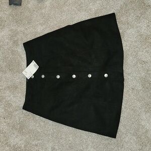 H&M Juniors Black suede Skirt